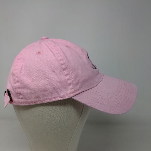 Newhattan Women's Slideback Hat Pink Size OSFA Embroidered Spilled Cup Logo - Picture 4 of 7